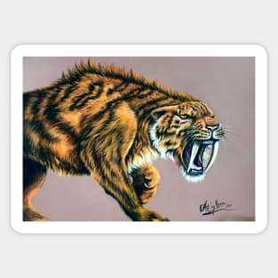 Sabre Tooth Tiger Sticker